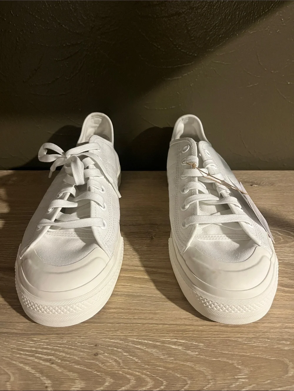 Men’s Size 9.5 Adidas Originals Nizza RF - “Triple White” Colorway